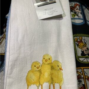 Rae Dunn Kitchen Towels - set of 3 - PEEP 🐥 with baby chicks design NWT